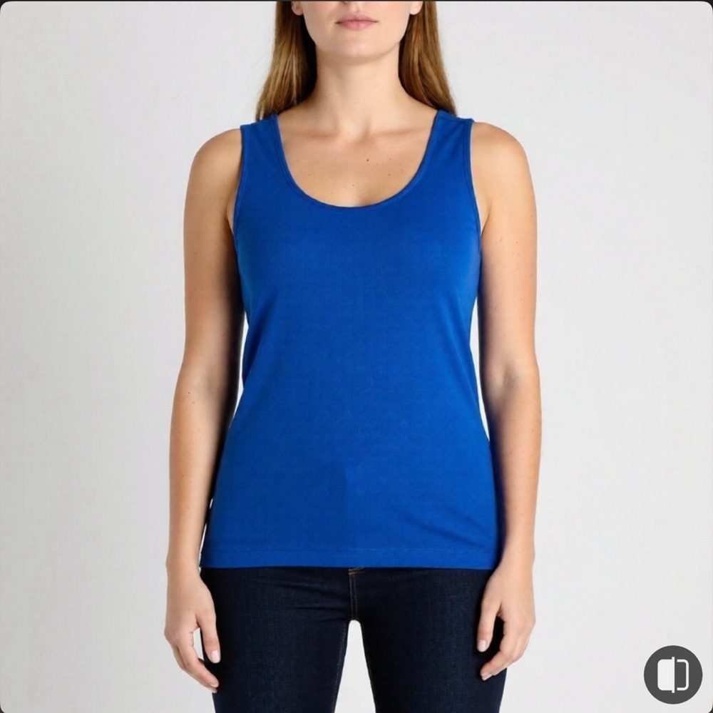 Additions By Chicos Womens Tank Stretch Blue Top Cami Plus Size 3